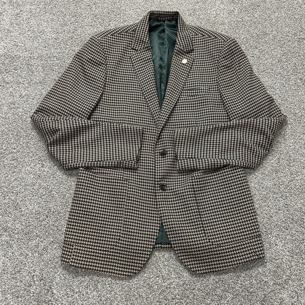 Scotch & Soda Blazer Mens Medium Multicolor Check Tweed Sport Coat Jacket